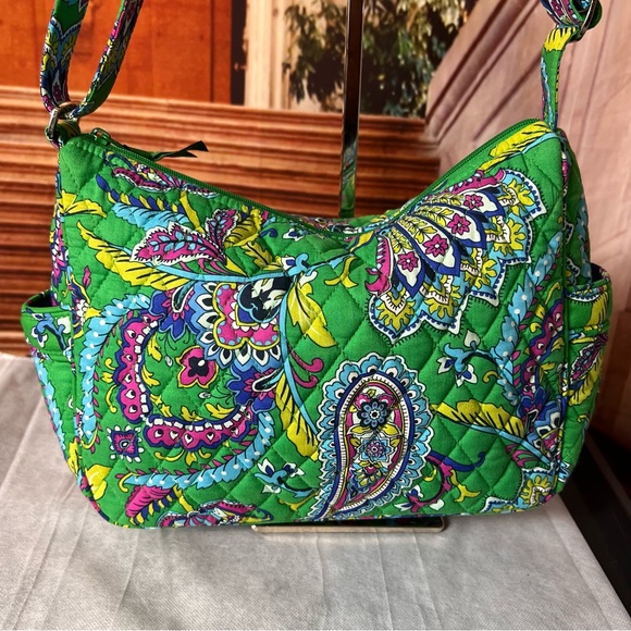 Vera Bradley Vibrant Emerald Paisley Shoulder Crossbody Bag ๐๐๐ - Picture 15 of 17